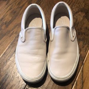 Light pink leather Vans. Worn a handful of times. Make an offer